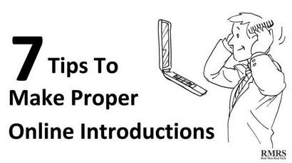 7 Tipps, um Proper Online Einführungen, wie Leute Einzuführen effektiv im Internet