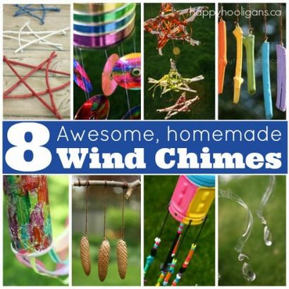 8 Superbe Homemade Wind Chimes pour les enfants à faire - Hooligans Happy