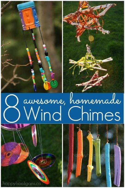 8 Superbe Homemade Wind Chimes pour les enfants à faire - Hooligans Happy