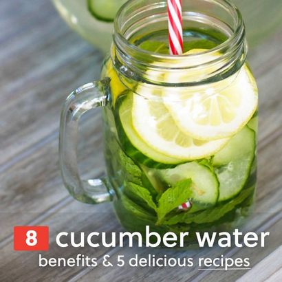 8 Große Vorteile von Trinken Gurke Wasser (5 Rezepte)