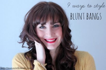 9 façons de style Blunt Bangs - Ma mode Nouvelle