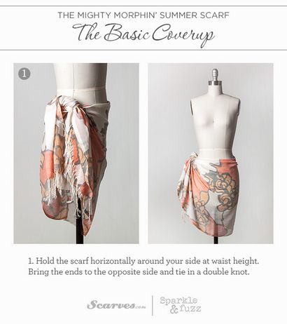 9 façons de transformer votre écharpe en Sarong, le style de toile, de la mode, Style et Beauté Blog