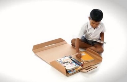 Aarambh de 20 Cent de bureau en carton améliore considérablement la vie pour les enfants Indian School (vidéo),
