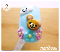 Nail Art acrylique, nailbees (comment faire des fleurs à ongles 3d) Nail Art acrylique, nailbees
