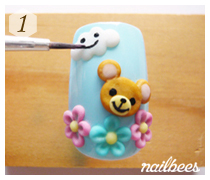 Nail Art acrylique, nailbees (acrylique) Nail Art acrylique, nailbees