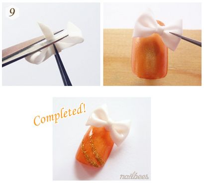 Nail Art acrylique, nailbees (Place petite boule) Nail Art acrylique, nailbees