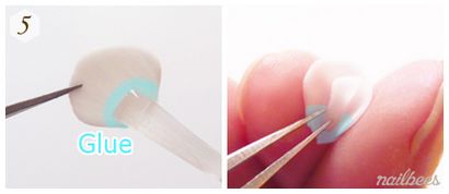 Nail Art acrylique, nailbees (morceau de papier d'aluminium) Nail Art acrylique, nailbees