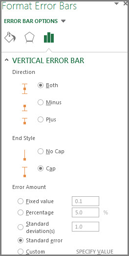 Hinzufügen, Ändern oder Entfernen von Fehlerbalken in einem Diagramm - Office Support