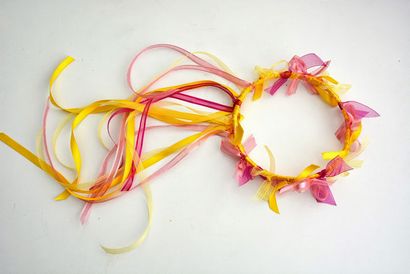 Artisanat Nid esthétique Ruban et couronnes de fleurs (Tutorial) (fleur) Artisanat Nid esthétique Ruban et couronnes de fleurs (Tutorial)