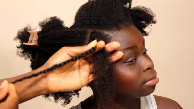 Naturalistas africaine Comment faire 3 Strand Twist Out sur les cheveux naturels