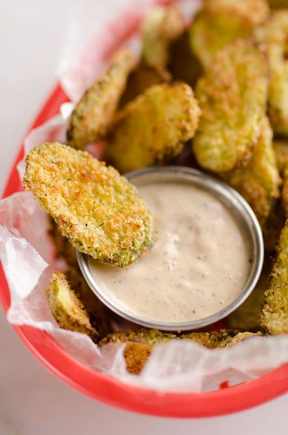 Airfryer Parmesan Dill Fried Pickle Chips - 5 Zutaten Zwischenmahlzeit