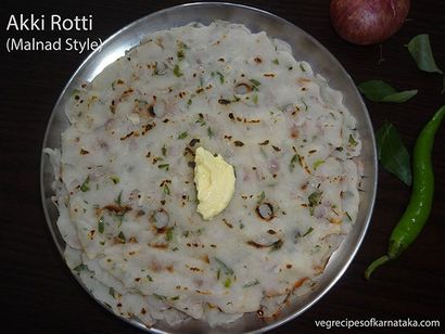 Akki recette rotti - le style Malenadu, Comment faire roti de farine de riz, le style Karnataka chawal ki roti,
