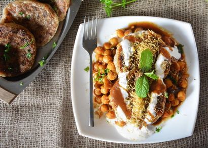 Aloo Tikki Chole, Chole recette tikki, Aloo Tikki Chaat - Cuisine s - Rachna