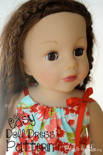 American Girl Doll Clothes facile robe de poupée à coudre, passez directement à My Lou