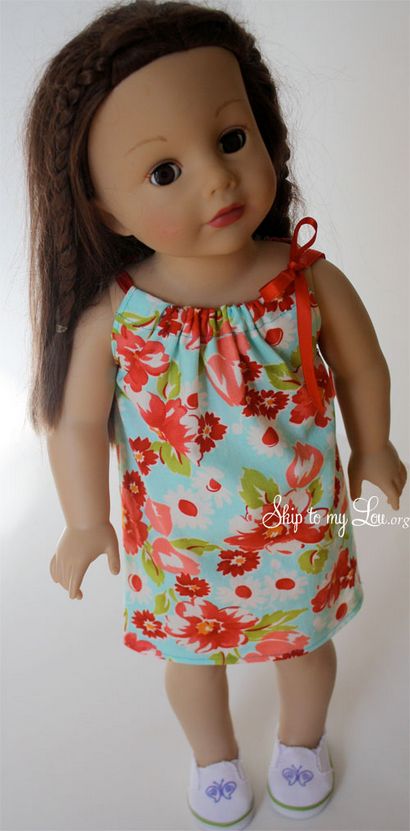 American Girl Doll Clothes facile robe de poupée à coudre, passez directement à My Lou