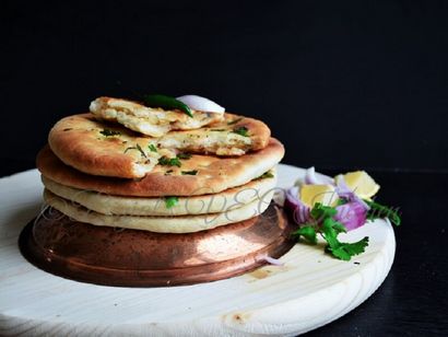 Amritsari Aloo Kulcha - Binjal - s VEG cuisine
