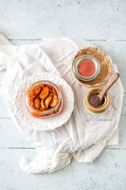 Amtekayi Uppinakayi, Indian Hog Plum Pickle - Juste maison (comment faire cornichon de prune de porc) Amtekayi Uppinakayi, Indian Hog Plum Pickle - Juste maison