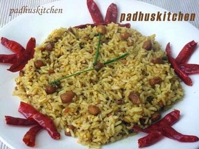 Andhra Puliyodharai-Andhra Pulihora Recette, Padhuskitchen