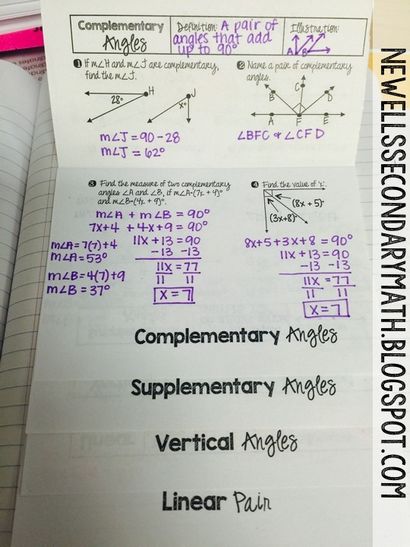 Relations Angle Flipbook - Mme