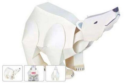 Animaux PaperCraft gratuit ours polaire papier modèle modèle (animal) Animaux PaperCraft gratuit ours polaire papier modèle modèle