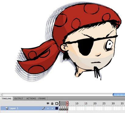 Animation Guide d'apprentissage pour Flash image par image animation, Adobe Developer Connection