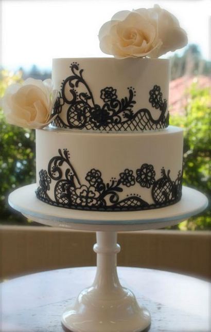 Eine inspirierende Sammlung 9 Schöne Lace Wedding Cakes