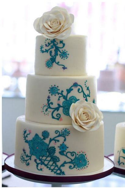 Eine inspirierende Sammlung 9 Schöne Lace Wedding Cakes