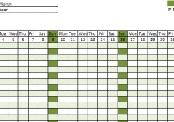 Jahresdienstplan-Vorlage Excel - Mitarbeiter Shift-Roster - Excel-Vorlagen