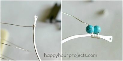 Fil-Inspirée anthro Enveloppé Collier de perles - Projets Happy Hour