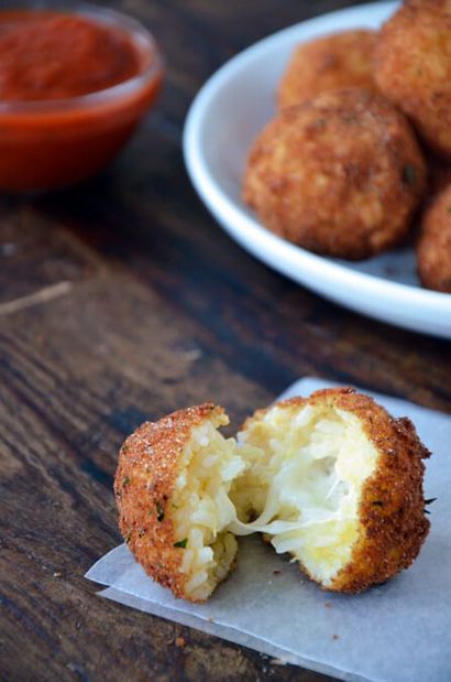 Arancini (riz balles) avec sauce marinara Recette