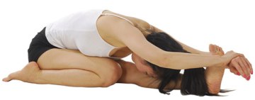 Ardha Baddha Padma Yoga Paschimottanasana Pose