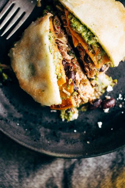 Arepas avec Carnitas et patates douces - Une pincée de Yum