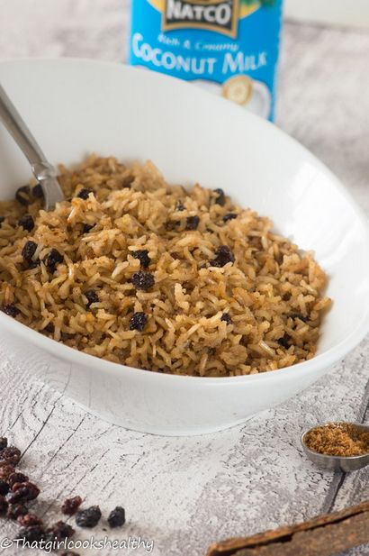 Arroz con coco (riz de coco colombienne) - That Girl Cooks en bonne santé