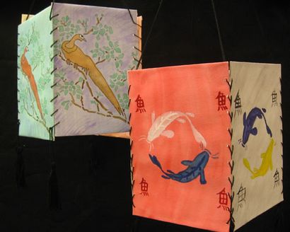 Art leçon d'aquarelle lanternes chinoises