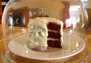 Ashleigh Mini gâteau de femme au foyer velours rouge