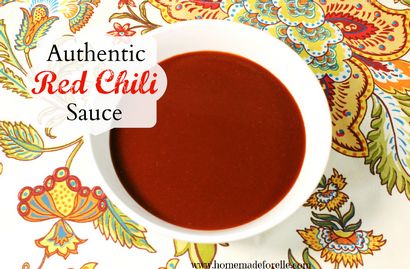 Sauce authentique rouge Chili, maison pour Elle