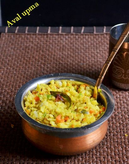 Aval upma Rezept, poha upma Rezept