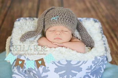 Baby-Häkelarbeit und Foto Props HappyBabyCrochet