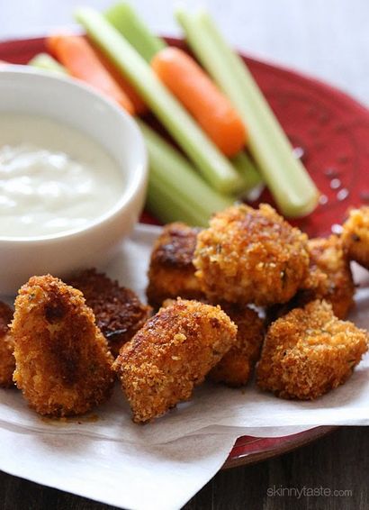 Buffalo Nuggets de poulet cuits au four, Skinnytaste