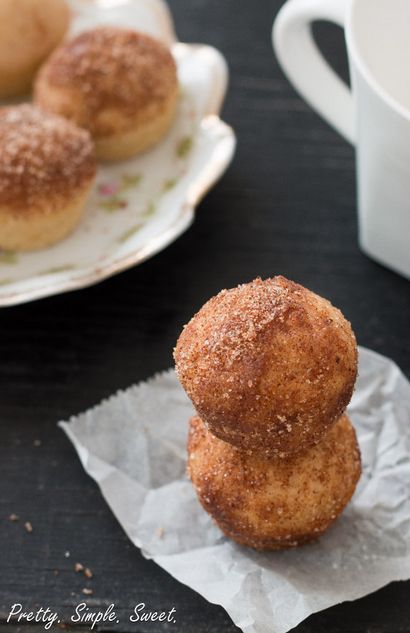 Cuit au four à la cannelle sucre Donuts, Jolie