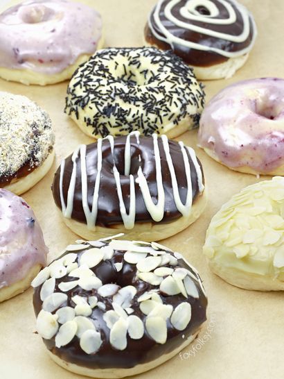 Gebackene Donuts ohne Donut Pfanne, Foxy Folksy
