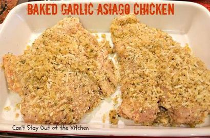 Cuit au four ail Asiago poulet - Peut - t rester en dehors de la cuisine
