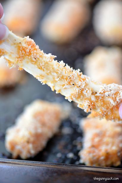 Cuit au four Mozzarella Sticks Recette - Le Gunny Sack