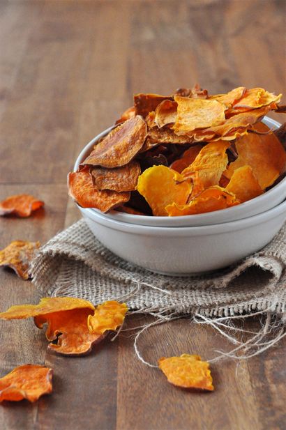 Chips de pommes de terre au four doux, Baker Recettes minimalistes