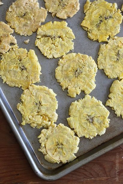 Cuit au four Tostones (vert plantains), Skinnytaste