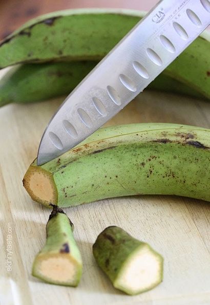 Cuit au four Tostones (vert plantains), Skinnytaste (banane plantain) Cuit au four Tostones (vert plantains), Skinnytaste