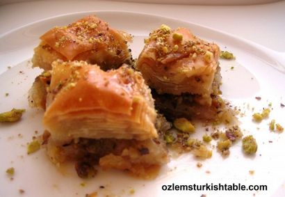 Baklava mit Pistazien und Walnüssen - Fistikli ve Cevizli Baklava, Ozlem - s Türkisch Tabelle