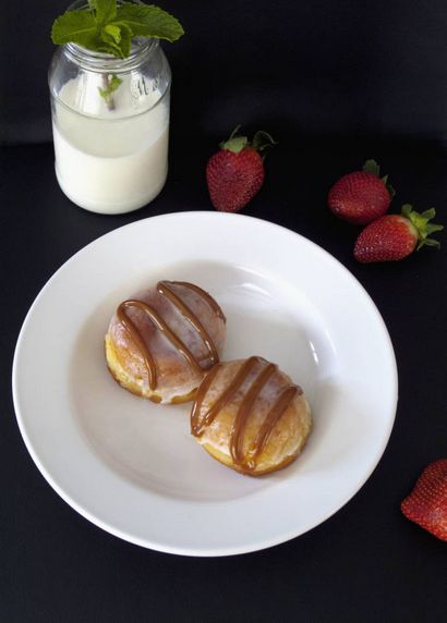 Banana-Caramel Levure Donuts, IronWhisk