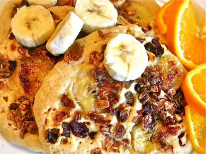 Banana Crunch Pancakes - Kate Battistelli