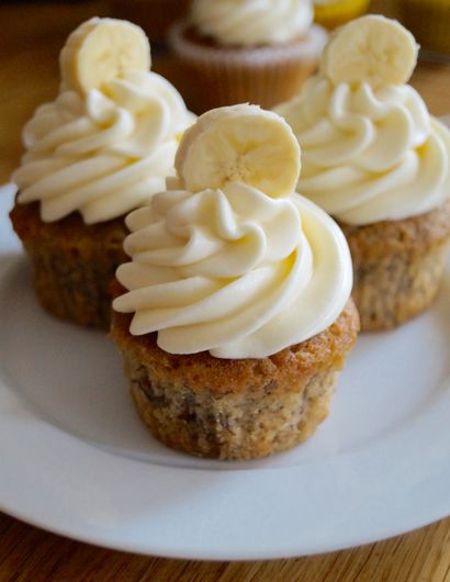Banana Cupcakes mit Frischkäse Frosting, Was Jessica Baked Weiter